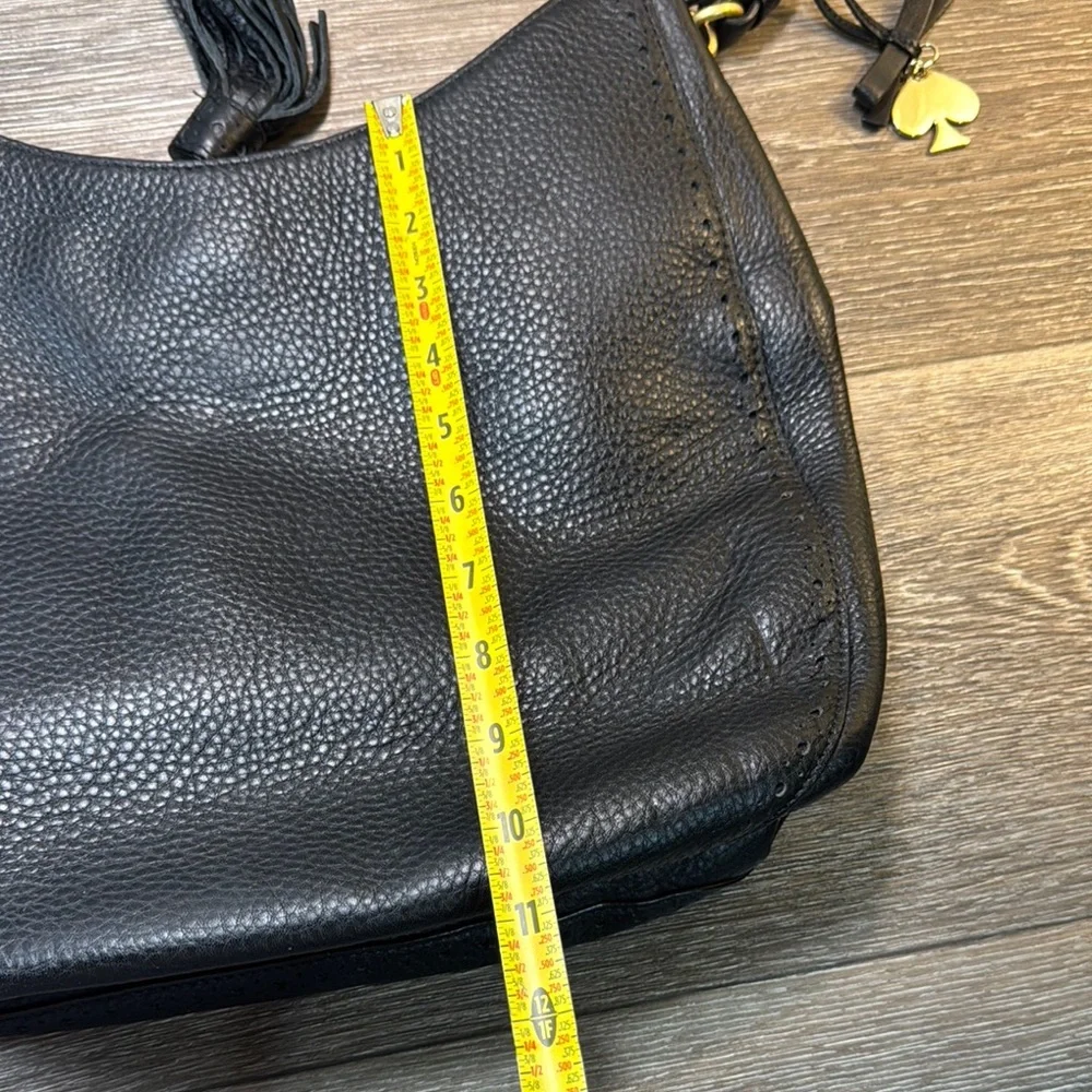 Kate Spade Black Leather Hobo Bag